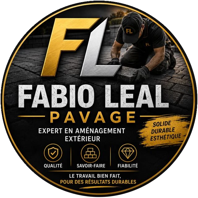 Emblème Fabio Leal Pavage, qualité, savoir-faire et fiabilité